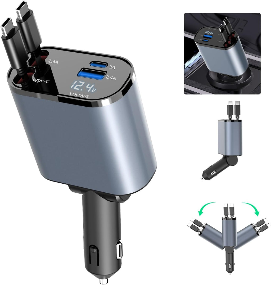 120 Volt Car Retractable Charger