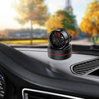 Solar Rotating Car Dashboard Air Freshener. Alloy wheel Hub design with perfume