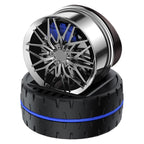 Solar Rotating Car Dashboard Air Freshener. Alloy wheel Hub design with perfume