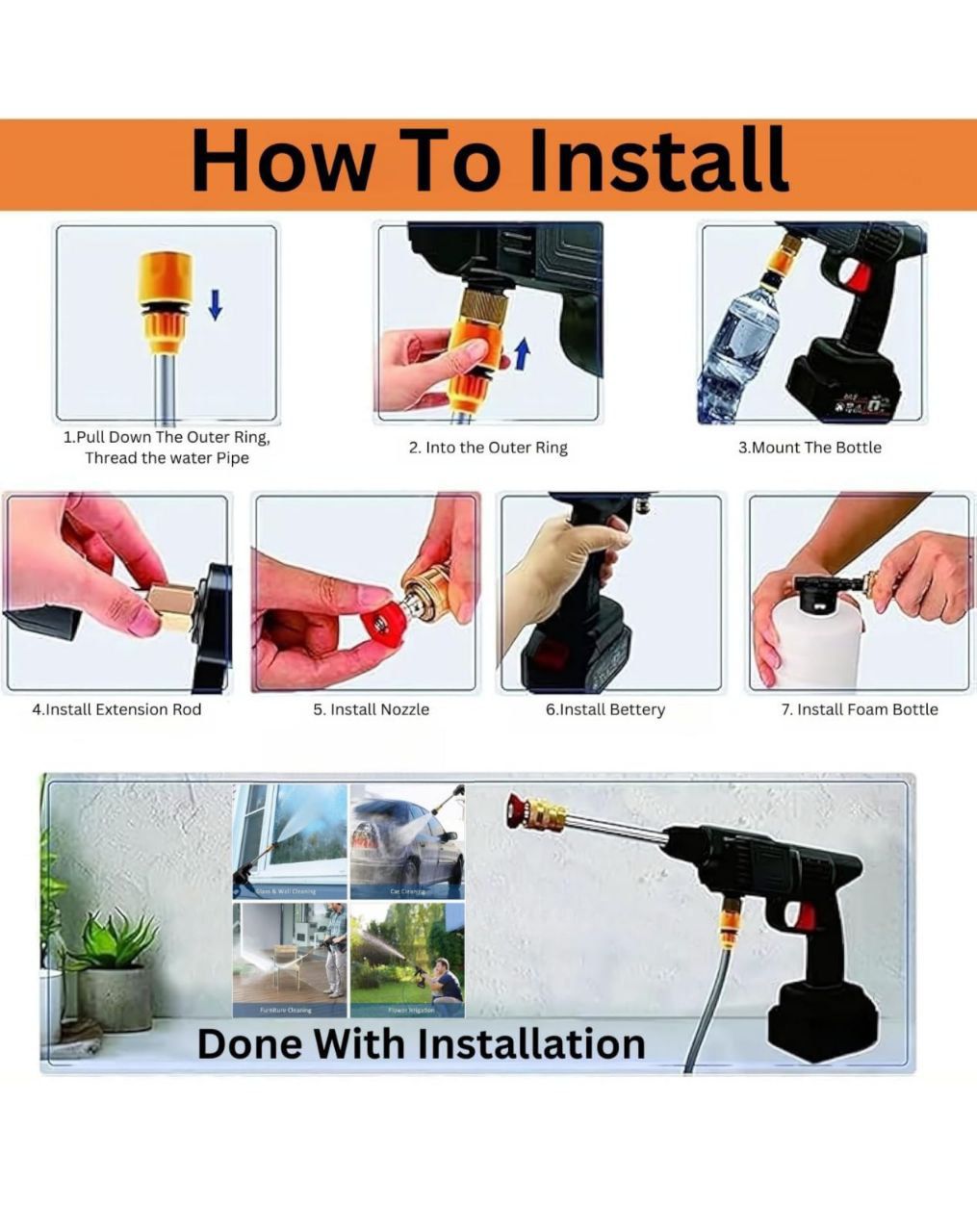 Portable Car and Wall Washer