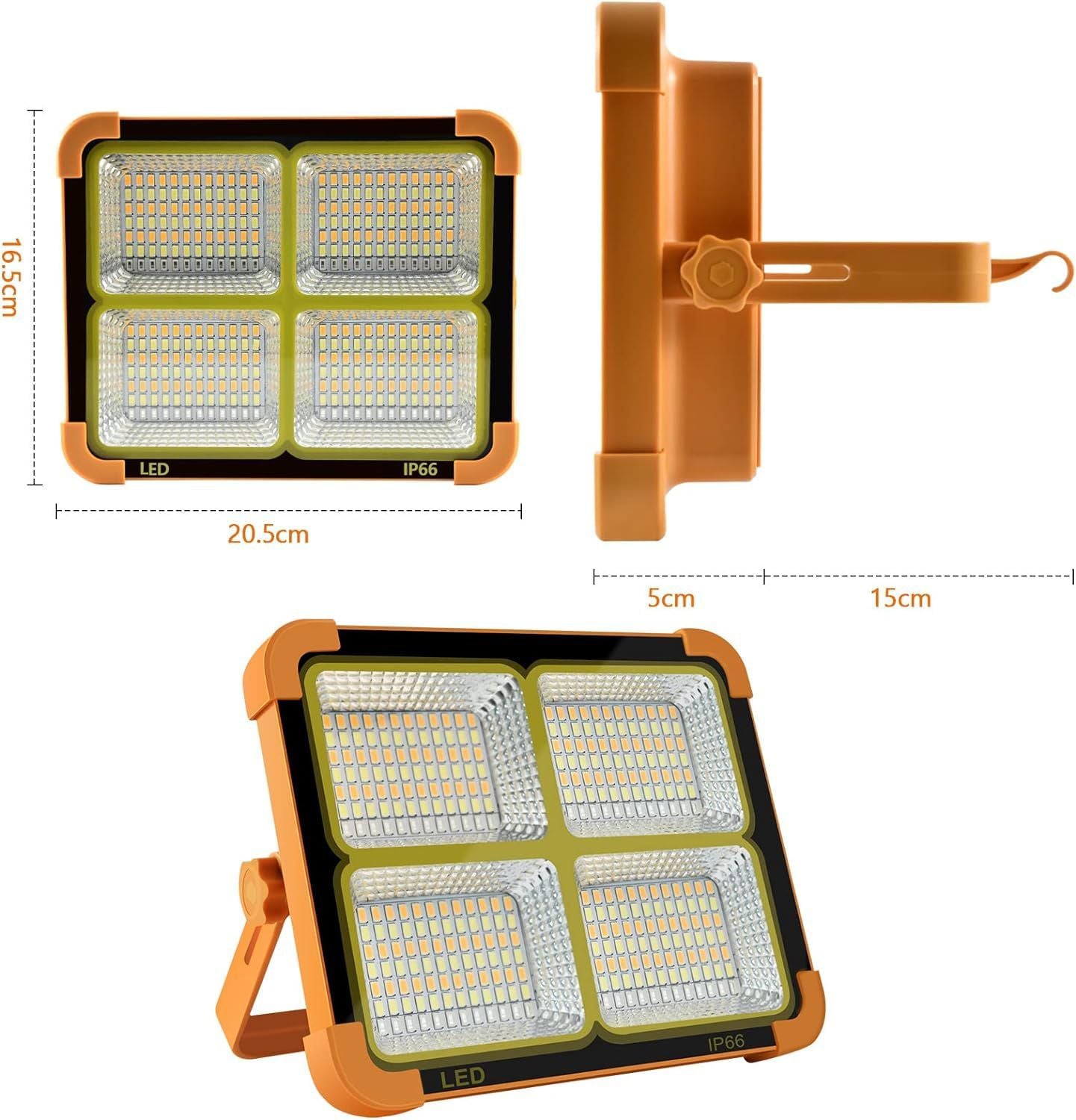 Portable Led Work Solar Light 100W