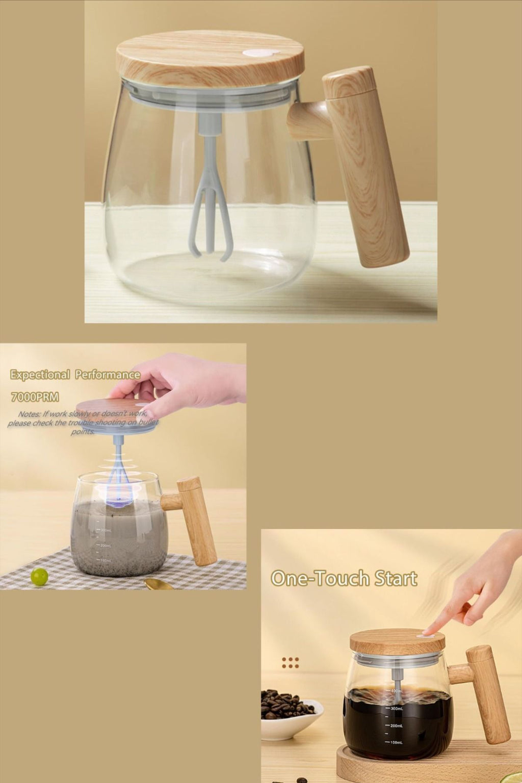 Electric self stirring Mug