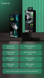 120 Volt Car Retractable Charger